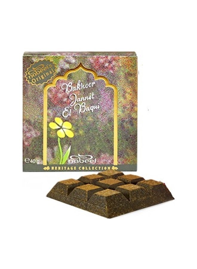 Nabeel Bakhoor Jannet El Baqui 40 GM Luxurious Arabic Oudh Incense for a Divine, Long-Lasting Fragrance Experience - Image 1